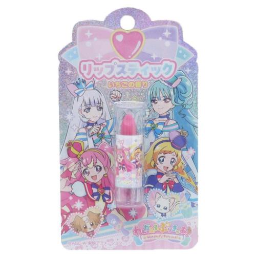 キッズコスメ わんだふるぷりきゅあ！ リップスティック ストロベリーピンク プリキュア 粧美堂 子ども 子供 女の子 化粧雑貨 カラーリップ アニメメール便可 マシュマロポップ
