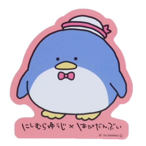 ダイカットシール にしむらゆうじxはぴだんぶい キャラクターステッカー タキシードサム サンリオ スモールプラネット ダイカットビニールステッカー デコシール 耐水性 メール便可 マシュマロポップのサムネイル