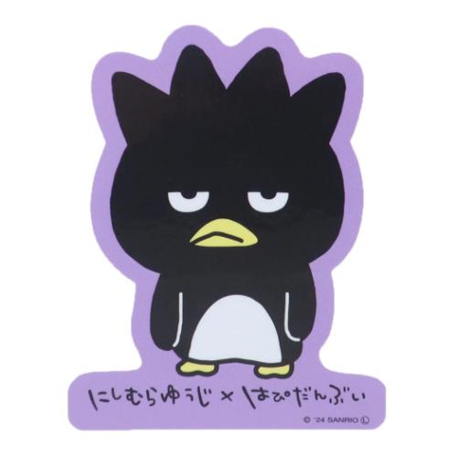 ダイカットシール にしむらゆうじxはぴだんぶい キャラクターステッカー バッドばつ丸 サンリオ スモールプラネット ダイカットビニールステッカー デコシール 耐水性 メール便可 マシュマロポップのサムネイル