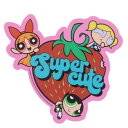 ダイカットシール パワーパフガールズ キャラクターステッカー いちご スモールプラネット ダイカットビニールステッカー デコシール 耐水性 メール便可 マシュマロポップ