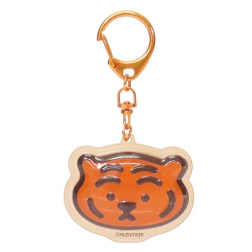 キーリング MUZIK TIGER ぷっくりったいキーホルダー Toffee フェイス ケイカンパニー プレゼント メール便可 マシュマロポップ