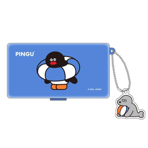 ピルケース PINGU 松本セイジ ミニケース Blue ピングー アイアップ 小物入れ かわいい メール便可 マシュマロポップ