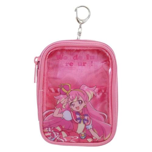 クリアポーチ わんだふるぷりきゅあ！ コレクションポーチ キュアワンダフル プリキュア ユニック 推し活バッグチャーム アニメメール便可 マシュマロポップのサムネイル