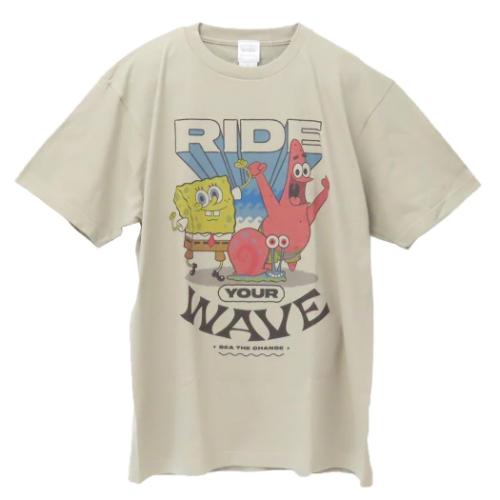 Tシャツ スポンジボブ T-SHIRTS 波乗り Lサイズ スモールプラネット 半袖 メール便可 マ ...