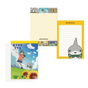 メモ帳 おでかけ子ザメ A6メモパッド 子ザメA エムプラン 文具 かわいい メール便可 マシュマロポップ
