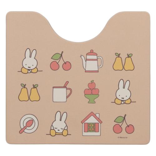 トイレ用品 ミッフィー PVCトイレマット アイコン ディックブルーナ センコー 床暖房対応 防炎 絵本 マシュマロポップ