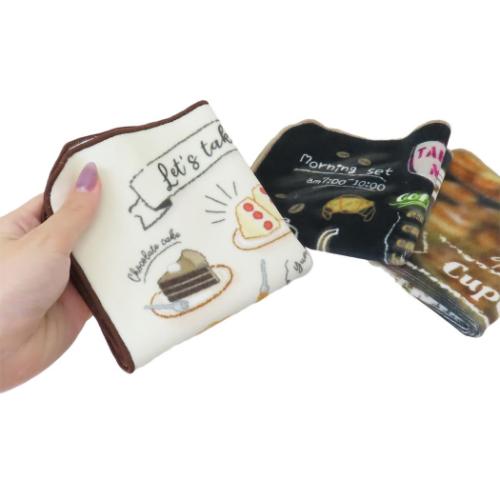 ミニタオル レトロシリーズ ジャガードハンカチタオル トゥデイメニュー 林タオル 汗拭きタオル プレゼント メール便可 マシュマロポップ