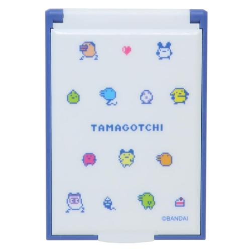 手鏡 たまごっち カードミラーS ドットちらし カミオジャパン コンパクトミラー メール便可 マシュ ...