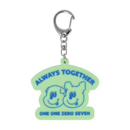 キーリング 1107 イルイルゴンチル ラバーキーホルダー A サンスター文具 ダイカットキーホルダー メー..