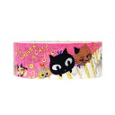 マステ きらぴかマスキングテープ ねこねこね Uneven Cats シール堂印刷 装飾 文房具 ギフト かわいい メール便可 マシュマロポップ