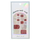 コスメ雑貨 フットネイルシール レッド ゴールド カミオジャパン ネイルアート かわいい メール便可 マシュマロポップ