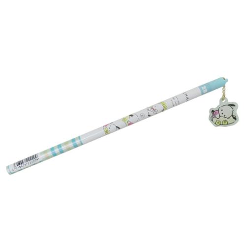 えんぴつ ポチャッコ チャーム付き2B鉛筆 丸軸 サンリオ ティーズファクトリー 新学期準備文具 筆記用具 小学生 かわいい メール便可 マシュマロポップ