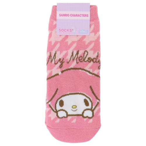女性用靴下 マイメロディ キャラックス レディースソックス フェイス＆ロゴ サンリオ スモールプラネット 大人向け メール便可 マシュマロポップのサムネイル