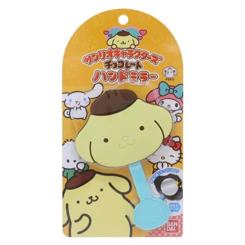 手鏡 ポムポムプリン ハンドミラー チョコレート サンリオ バンダイ メイク 化粧直し メール便可 マシュマロポップのサムネイル