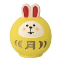 マスコット concombre 満月うさぎだるま デコレ インテリア かわいい プレゼント マシュマロポップ