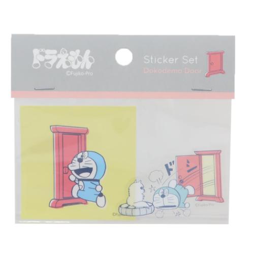 ダイカットシール ドラえもん ステッカーセット どこでもドア 藤子F不二雄 Green Flash デコシール アニメメール便可 マシュマロポップ
