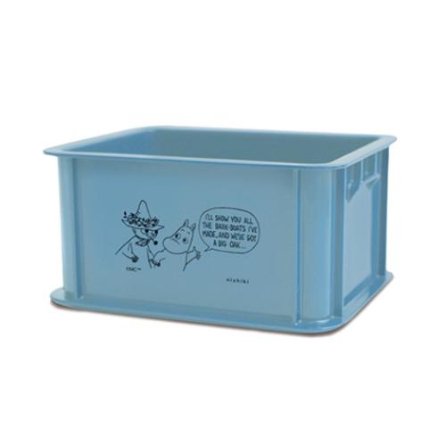卓上収納 ムーミン ミニコンテナ ダークブルー 北欧 錦化成 収納ケース 小物入れ マシュマロポップ