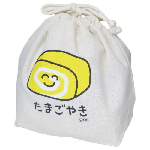 巾着袋 おえかきさん きんちゃくポーチ たまごやきさん オクタニ 小物入れ かわいい メール便可 マシュ..