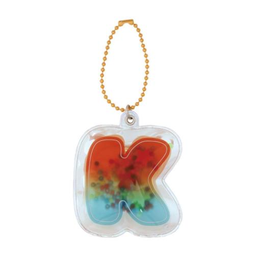 キーホルダー イニシャルマスコット K エムプラン ボールチェーン 推し活 メール便可 マシュマロポップ