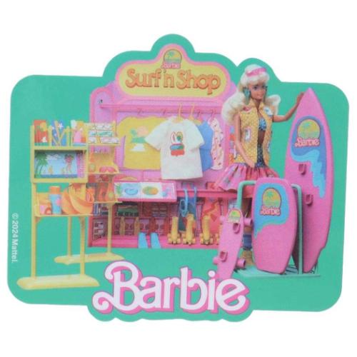 ダイカットシール バービー キャラクターステッカー サーフショップ Barbie スモールプラネット ダイカ..