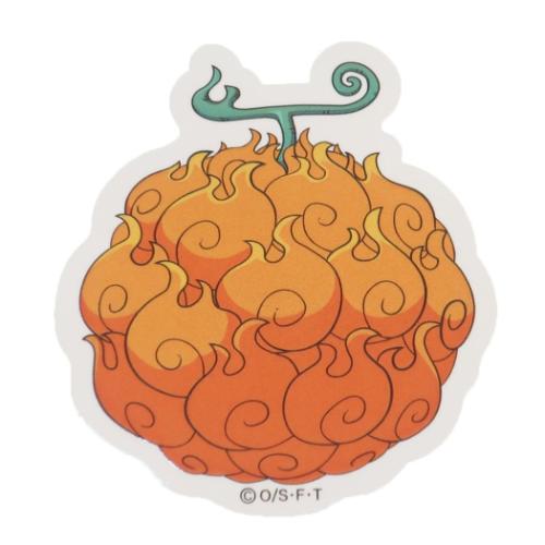 ステッカー ワンピース 悪魔の実ステッカー メラメラの実 少年ジャンプ ケイカンパニー デコシール アニメメール便可 マシュマロポップ