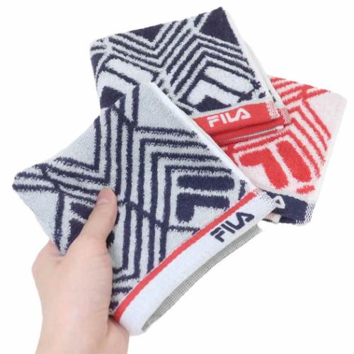 ミニタオル フィラ タオルチーフ NB FILA 日繊 抗菌防臭 スポーツブランド メール便可 マシュマロポップ