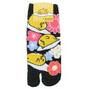 女性用靴下 ぐでたま 足袋ソックス 和柄ちらし サンリオ スモールプラネット キャラックス 大人向け メール便可 マシュマロポップ