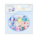 フレークシール クレヨンしんちゃんxサンリオキャラクターズ ピースシール ブルー サンリオ サンスター文具 DECOシール デコレーション メール便可 マシュマロポップ