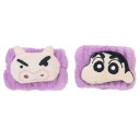 生活雑貨 クレヨンしんちゃん 吸水リストバンド パープル アイプランニング 洗顔 袖濡れ防止 アニメ マシュマロポップ