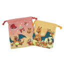 巾着袋 ポケットモンスター 2P巾着セット グラデーション レッド&オレンジ ポケモン ティーズファクトリー 巾着ポーチ 収納袋 メール便可 マシュマロポップ