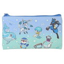 フラットポーチ ポケットモンスター フラットマルチポーチ グラデーション ブルー&ミント ポケモン ティーズファクトリー 小物入れ ペンケース メール便可 マシュマロポップ