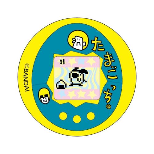 カンバッジ たまごっち まじかる百貨店缶バッジ たまごっち ブルー 5 カルチュア エンタテインメント 絵が動く 変化 メール便可 マシュマロポップ