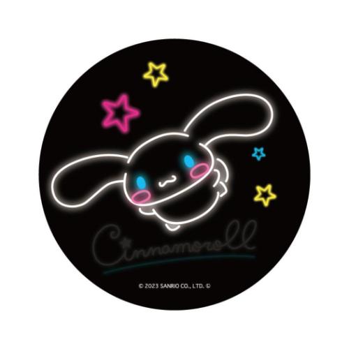 カンバッジ シナモロール まじかる百貨店缶バッジ ネオン 1 サンリオ カルチュア エンタテインメント 絵が動く 変化 メール便可 マシュマロポップ