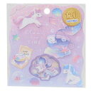 フレークシール Clear tea time シールフレーク カミオジャパン デコシール かわいい メール便可 マシュマロポップ