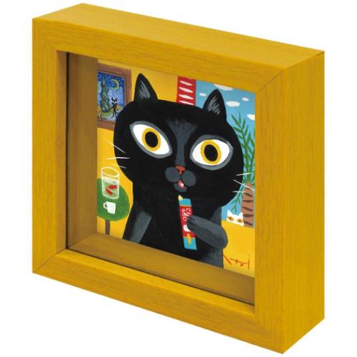 動物画 糸井忠晴 ミニミニボックスフレーム 金魚 ユーパワー IT-01261 ギフト インテリア 取寄品 マシュマロポップ