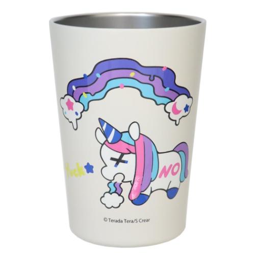 保温保冷コップ 寺田てら 2WAY真空二重タンブラー 450ml ゲロコーン 東亜金属 ステンレス ドリンクホル..