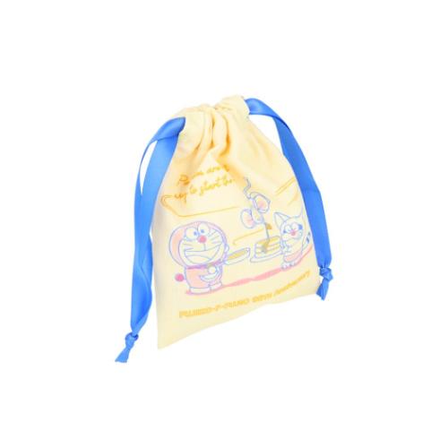 巾着袋 藤子F不二雄 ミニ巾着 コミック イエロー サンスター文具 豆巾着 まめきんちゃくポーチ 小物入れ メール便可 マシュマロポップ