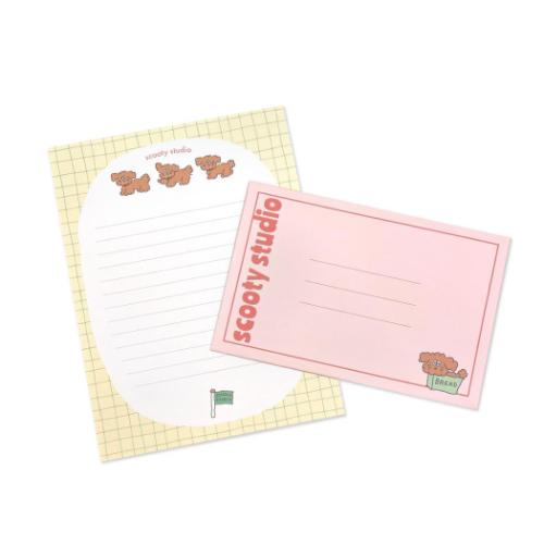 手紙セット scooty studio レターセット Charlie フロンティア 便箋＆封筒 かわいい メール便可 マシュマロポップ