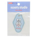 キーリング scooty studio 刺繍キーホルダー Michael フロンティア ストラップ バッグチャーム かわいい メール便可 マシュマロポップ
