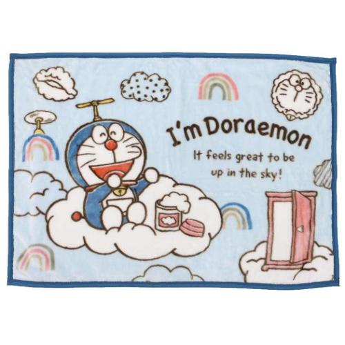 ひざ掛け毛布 アイムドラえもん マイヤーブランケット 雲の上のドラえもん サンリオ 丸眞 ウォーマー雑貨 防寒用品 アニメ マシュマロポップ