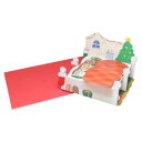 グリーティングカード フェリシモ猫部 クリスマス猫部ポップアップカード 立体 ベッド BOX ねこ アクティブコーポレーション ギフト雑貨 封筒付き Xmasカ...