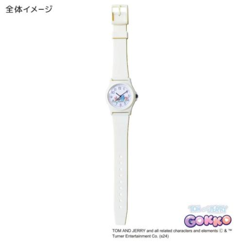 腕時計 トムとジェリー イラストラバーウォッチ とむとじぇりーごっこ GY ワーナーブラザース フィールドワーク レディースウォッチ 女性 女の子 メール便可 マシュマロポップ