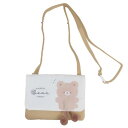 クリップポケット 横長どこでもポッケ ゆらりんベア カミオジャパン キッズポシェット かわいい メール便可 マシュマロポップ