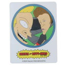 ダイカットシール ビーバスアンドバットヘッド キャラクターステッカー WH スモールプラネット ダイカットビニールステッカー デコシール 耐水性 メール便可 マシュマロポップ