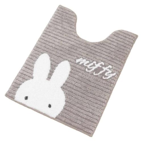 トイレ用品 ミッフィー ロング トイレマット プリーマミッフィー グレー ディックブルーナ センコー 新生活雑貨 絵本 マシュマロポップ