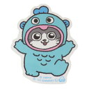ダイカットシール ねこに転生したおじさんxサンリオキャラクターズ ステッカー プンちゃん ハンギョドン サンリオ ケイカンパニー デコシール スマホステッカー メール便可 マシュマロポップ
