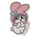 ダイカットシール ねこに転生したおじさんxサンリオキャラクターズ ステッカー プンちゃん マイメロディ サンリオ ケイカンパニー デコシール スマホステッカー メール便可 マシュマロポップ