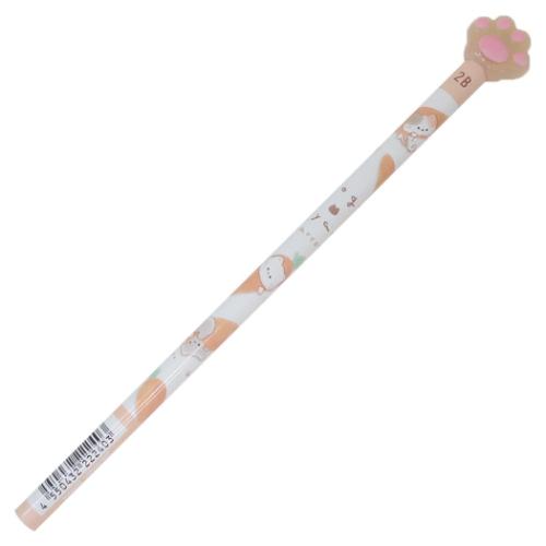 鉛筆 もぐにゃん mogunyan 肉球マスコットえんぴつ 2B にんじん カミオジャパン 新学期準備文具 筆記用..