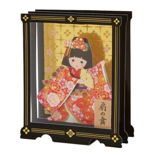 グリーティングカード ワフウ JXJ20-4 和風クリスマス ケース入り童人形 サンリオ プレゼント ポップアップ メール便可 マシュマロポップ