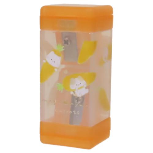 鉛筆削り もぐにゃん スリムツイン鉛筆けずり にんじん カミオジャパン えんぴつけずり スリムツイン削..